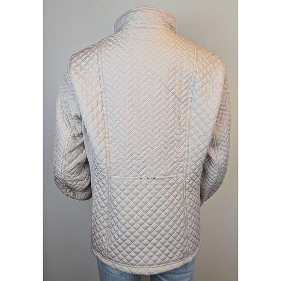 NEW Weatherproof Jacket XL Beige Quilted Zip Front Stretch Sides Lightweight - Picture 6 of 12